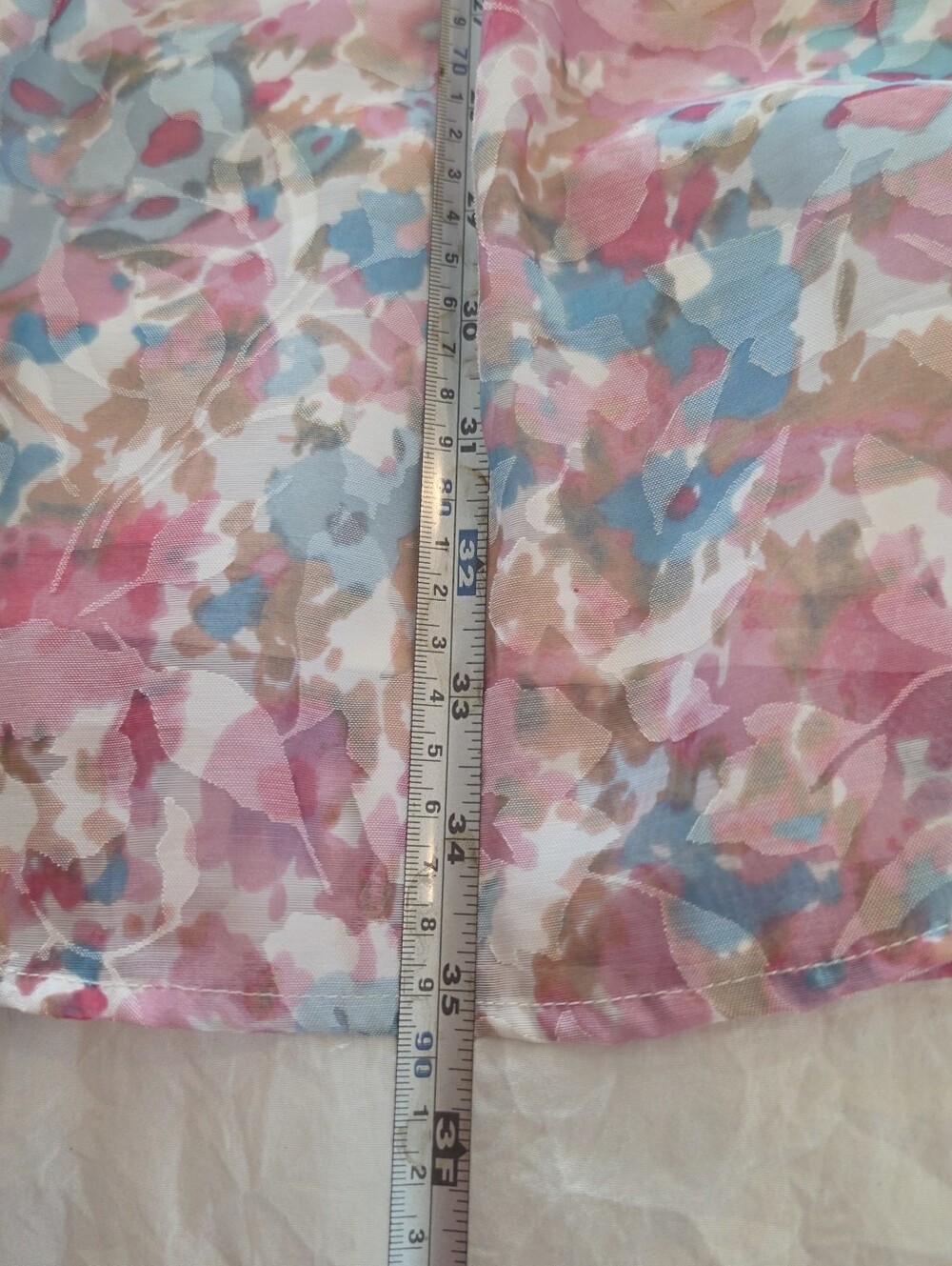 ENTRO Floral Puff Sleeve Square Neck Dress Medium - Picture 8 of 10